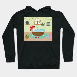 Mushroom Taking Bath Hoodie